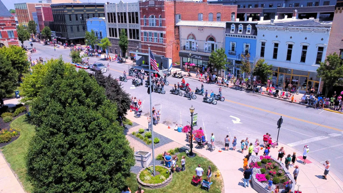 A festival takes place filmed by NEW Wings